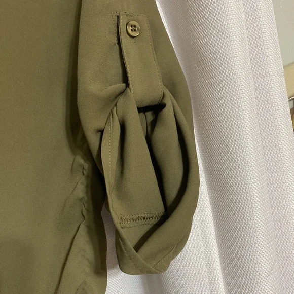 New York & Company Green Blouse Size XS - Picture 6 of 8